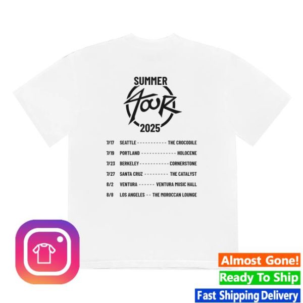 Trueblood The Band Merch Store Trueblood Summer Tour Tee White