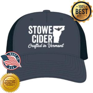 Stowe Cider Store Merch Stowe Cider Navy Trucker Hat