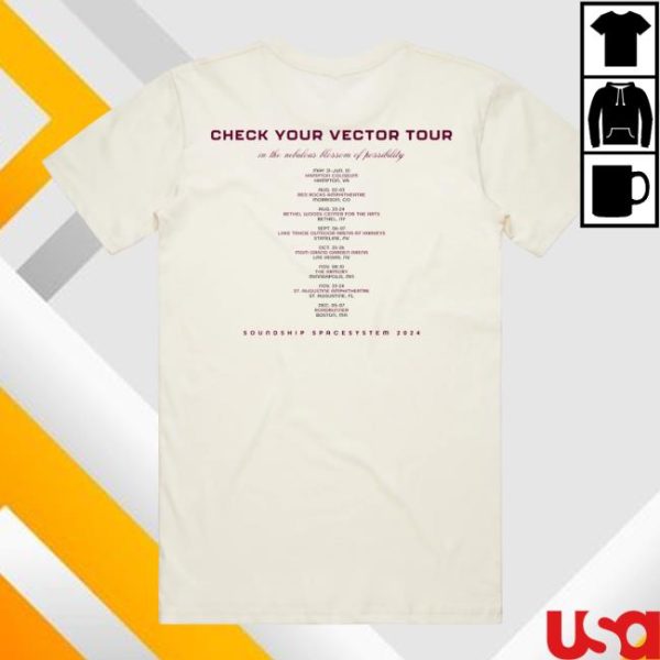Pretty Lights Music Store Merch Check Your Vector Tour White Tee
