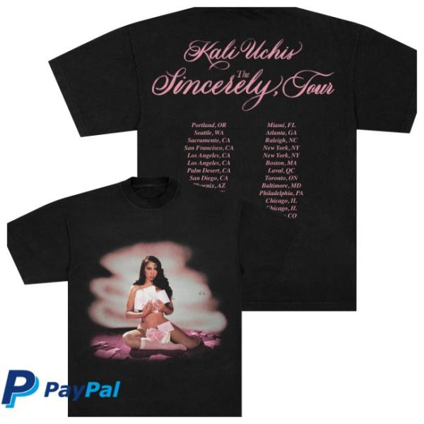 Shop Kali Uchis Store Merch Sincerely Tour Date Back Tee