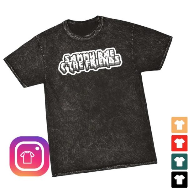 Bandwear Store Merch Sammy Rae Friends With Ya Mineral Wash Tee