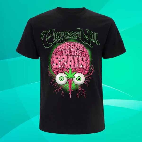 Cypress Hill Merch Store Shop Insane Brain Euro Tour Black Tee