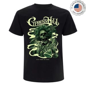 Cypress Hill Merch Store Shop Skull Bong Black Tee