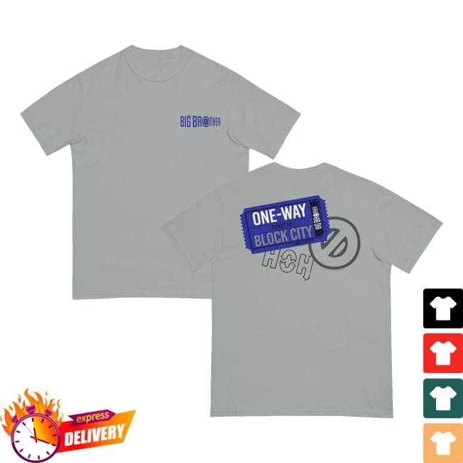 kenny Paramount Shop Store Merch Big Brother One Way Ticket To Block City Unisex Comfort Colors T Shirtaa