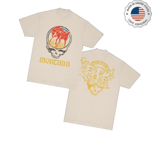 Grateful Dead Merch Store Montana United States Of Dead T-Shirt