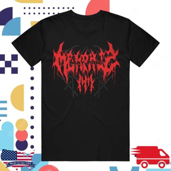 Merchnow Store Merch Memphis May Fire Metal Shapeshifter Tour Black T-Shirt