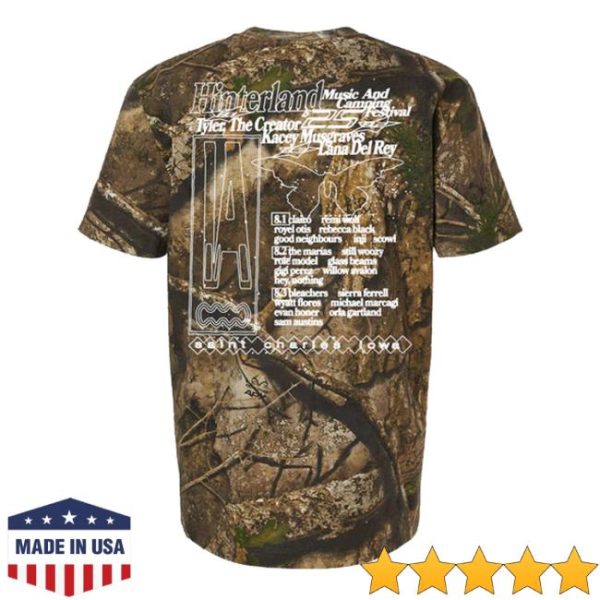 Hinterland Music Festival Merch Store Shop Camo Tee