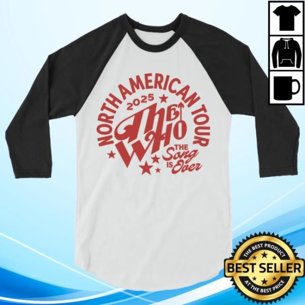 The Who Store Merch The Song Is Over Tour Raglan
