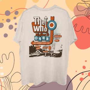 The Who Store Merch The Song Is Over Retro Sign T-Shirt