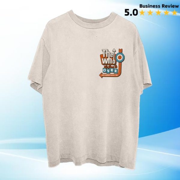 The Who Store Merch The Song Is Over Retro Sign T-Shirt