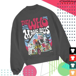 The Who Store Merch The Who Magic Bus Crewneck