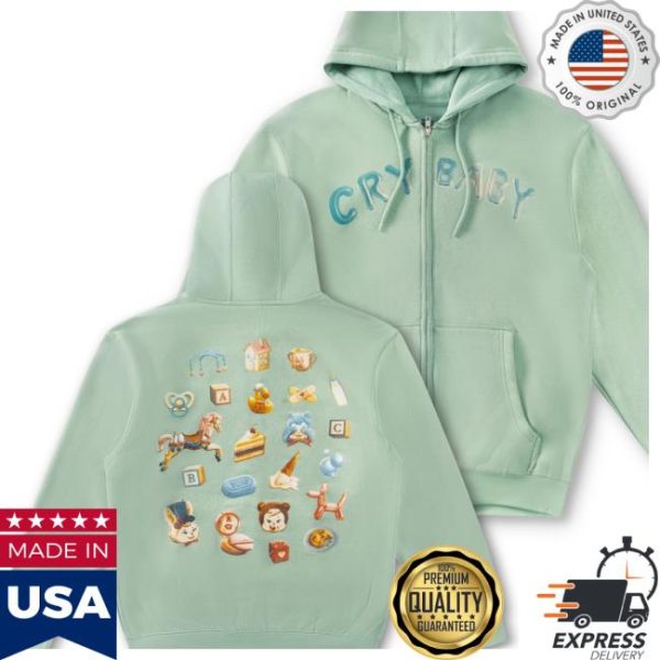 Melanie Martinez Store Merch Anniversary Collage Zip Up Hoodie
