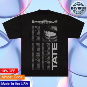 Tate Mcrae Store Merch Pose Black Tour Tee