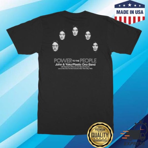 John Lennon Store Merch John And Yoko Power To The People T-Shirt