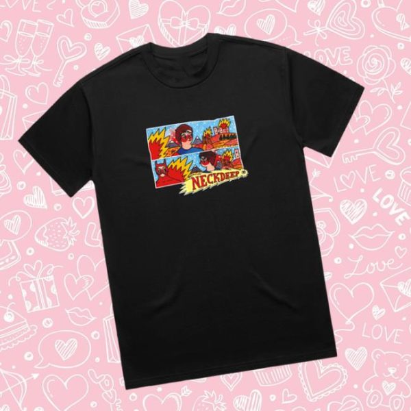 Neck Deep Store Merch Lnotgy 10 Year Black Tee