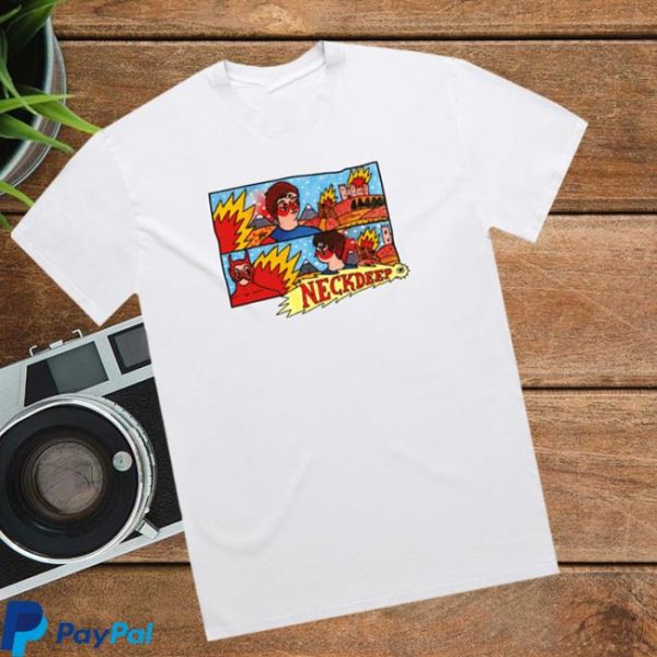 Neck Deep Store Merch Lnotgy 10 Year White Tee