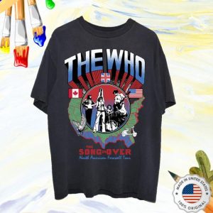 The Who Store Merch Shop The Song Is Over North America Highway Dateback T-Shirt