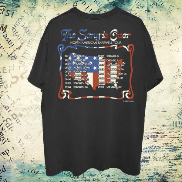 The Who Store Merch Shop The Song Is Over North America Photo Dateback T-Shirt