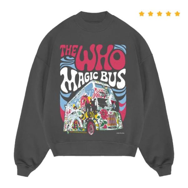 The Who Store Merch Shop The Who Magic Bus Crewneck