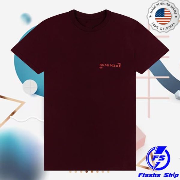Mumford And Sons Store Merch Maroon Stamp Print T-Shirt