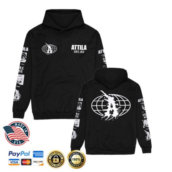Impericon Merch Attila Globe Est Hoodie