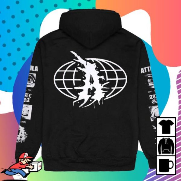 Impericon Store Merch Attila – Globe Est – Hoodie