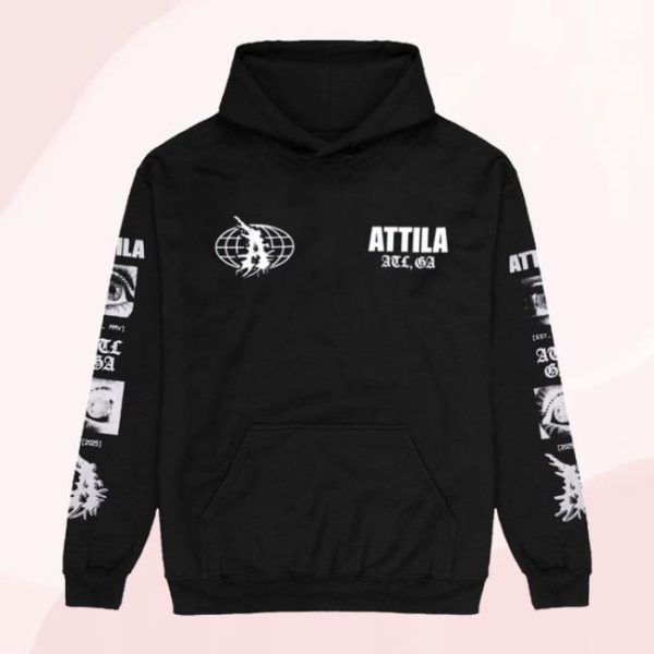 Impericon Store Merch Attila – Globe Est – Hoodie