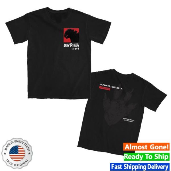Godzilla Merch Store Shin Godzilla Japan Vs Godzilla T-Shirt