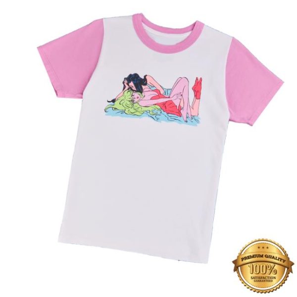 Big Bud Press Merch Store Pink Lottie And Caroline Tee