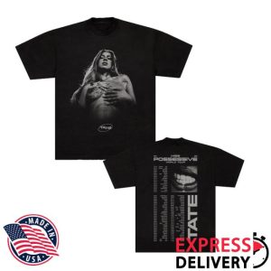 Tate Mcrae Merch Store Pose Black Tour Tee