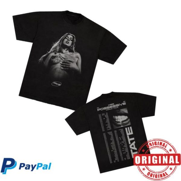 Tate Mcrae Merch Store Pose Black Tour Tee