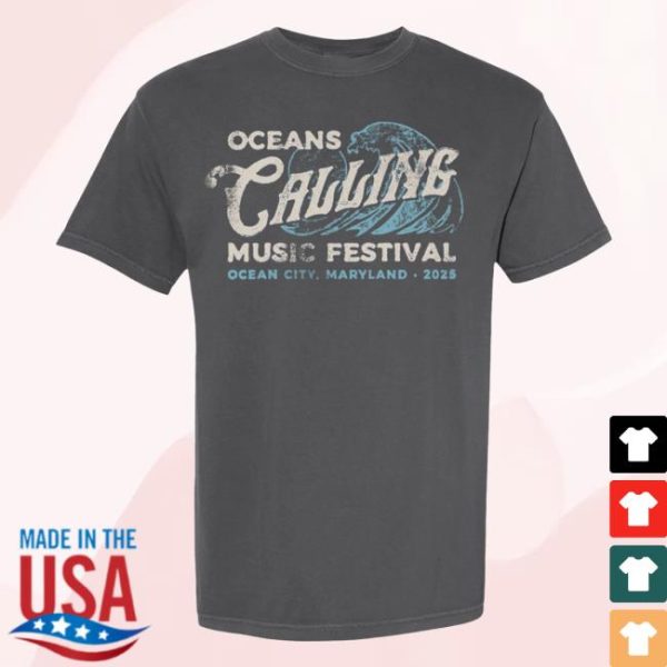 Oceans Calling Festival Store Merch Wave Lineup Tee