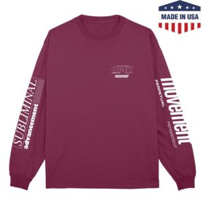 Obey Clothing Store Merch Persistent Movement Pigment Ls T-Shirt