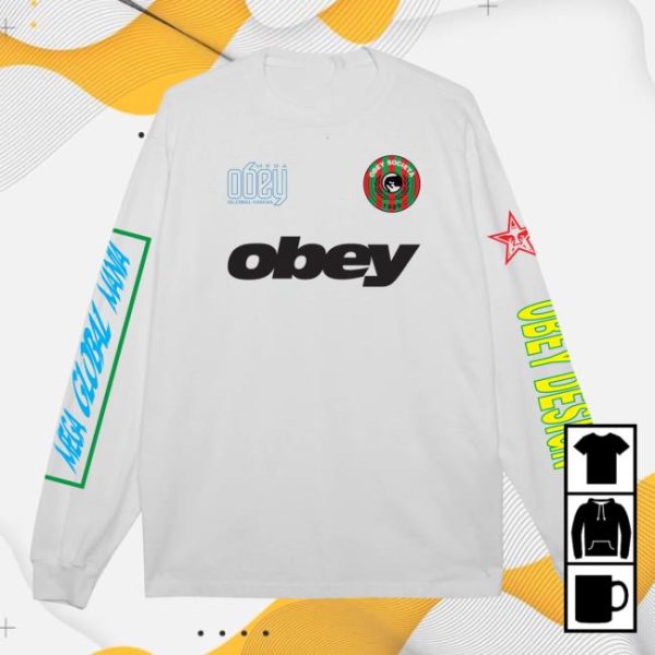Obey Clothing Store Merch Mega Global Mania Pigment Ls T-Shirt