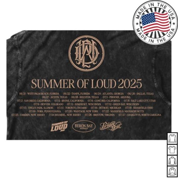 Flagship Apparel Store Merch Parkway Drive Summer Of Loud Tour T-Shirt