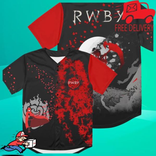 Viz Store Merch Rwby Ruby Rose Baseball Jersey