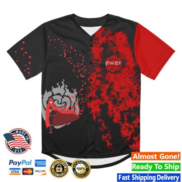 Viz Store Merch Rwby Ruby Rose Baseball Jersey