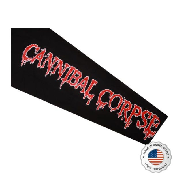 Cannibal Corpse Store Merch Eaten Back To Life Zip Up Black Hoodie