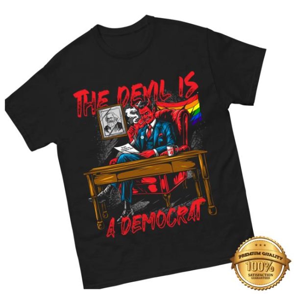 Hangovergang Official Store Merch The Devil Is A Democrat T-Shirt
