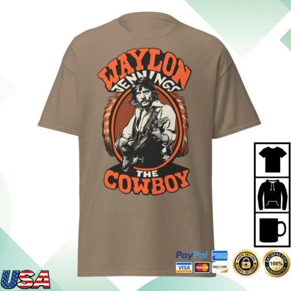 Waylonshop Store Merch The Cowboy Waylon Jennings Unisex Tee