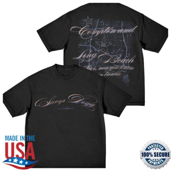 Snoop Dogg Store Merch Snoop Script Black Tee