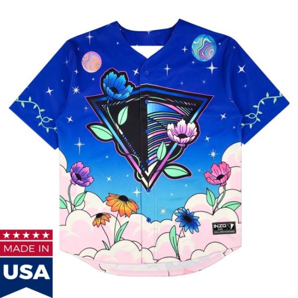 Inzo Merch Store Galactic Garden Baseball Jersey