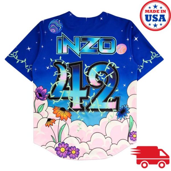 Inzo Merch Store Galactic Garden Baseball Jersey