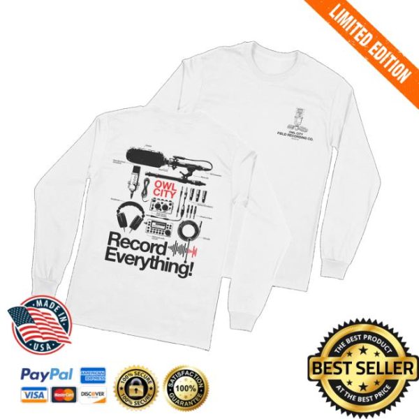 Owl City Music Store Merch Record Everything Long Sleeve