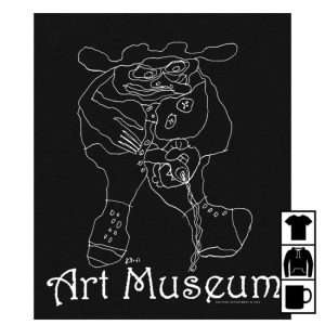 Another Department Store Merch Art Museum Black T-Shirt