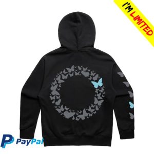 Blue Butterfly Brand Store Merch The Blue Butterfly Zip-Up Hoodie