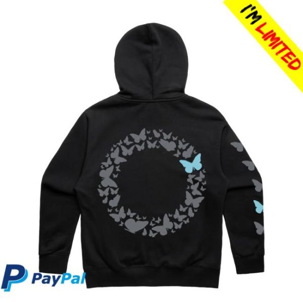 Blue Butterfly Brand Store Merch The Blue Butterfly Zip-Up Hoodie