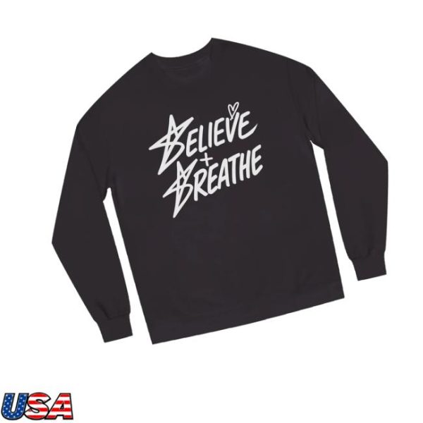 Amber Glenn Shop Merch Believe Breathe Crewneck