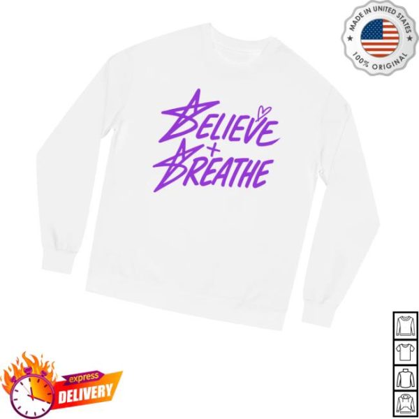 Amber Glenn Shop Merch Believe Breathe Crewnecks