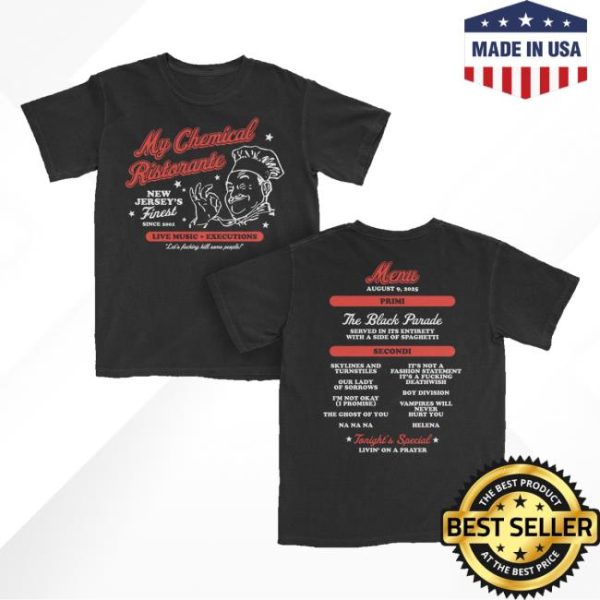 Kerin Cunningham Merch Store New Jersey’s Finest Black T-Shirt